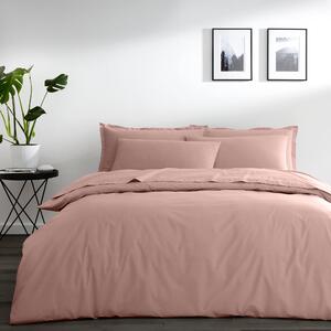 Pure Cotton Blush Pink Plain Dye Duvet Cover Pink
