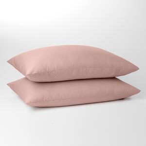 Pure Cotton Standard Pillowcase Pair Pink