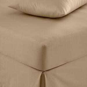 Pure Cotton Fitted Sheet Warm Sand