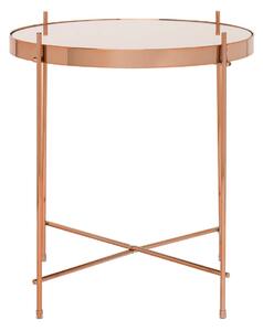 Oakland Circular Copper Lamp Table - Copper Brown