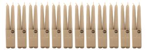 12 Packs of 2 Grey Taper Candles Grey