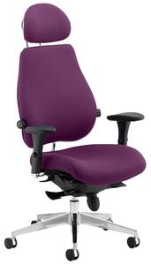 Praktikos Ultimate Fabric Ergonomic Chair With Headrest, Tarot