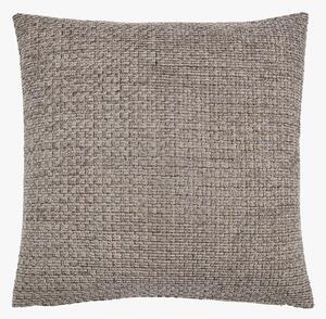 Dweller Chenille Filled Cushion in Grey