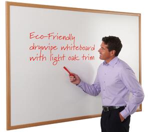 Eco-Friendly Whiteboards, Oak/White