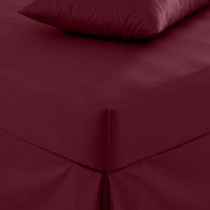 Pure Cotton Fitted Sheet Claret