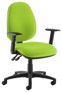 Gilmour High Back Operator Chair (Adjustable Arms), Green