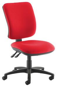 Polnoon Ergonomic High Back Operator Chair (No Arms), Red