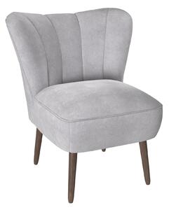 Abby Chenille Occasional Chair Silver