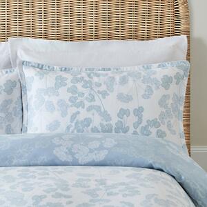 Dorma Daylesford Blue 100% Cotton Oxford Pillowcase Pair Blue/White