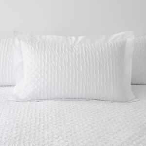 Edison Textured White Oxford Pillowcase White