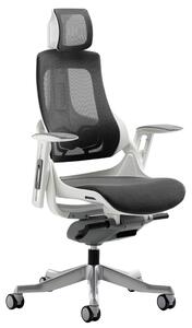 Zephyr Mesh Back Executive Operator Chair With Headrest, Charcoal
