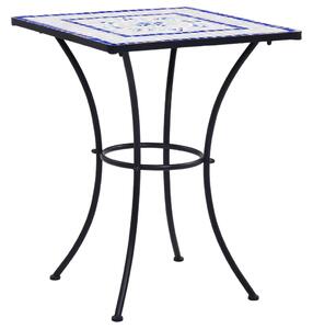Mosaic Bistro Table Blue and White 60 cm Ceramic
