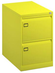 Bisley Economy Filing Cabinet (Swan Handle), Yellow