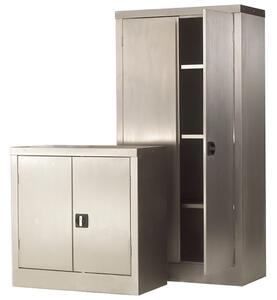 QMP Stainless Steel Cupboards, Silver
