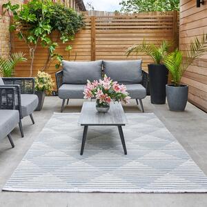 Jazz Geometric Indoor Outdoor Rug cream