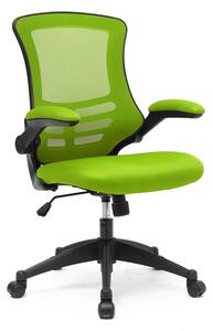 Moon Mesh Back Operator Chair With Black Base (Lime Green), Lime Green