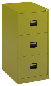 Bisley Economy Filing Cabinet (Central Handle), Green