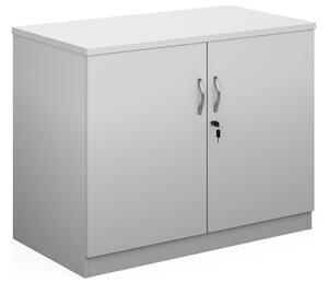High Capacity Double Door Cupboards, 1 Shelf - 102wx55dx80h (cm), White