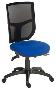 Comfort Ergo Operator Chair With Mesh Back, Blue