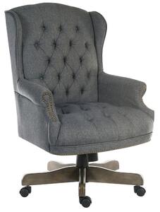 Chairman Swivel Chair Grey Fabric