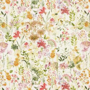 By the Metre Ayelsbury Natural Floral Oil Cloth Natural