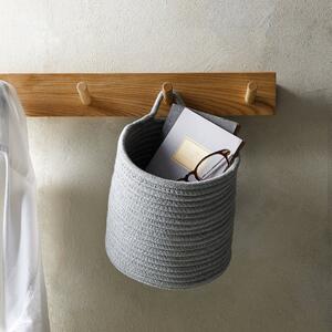 Rope Wall Basket Grey Grey