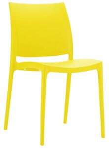 Pack Of 4 Visage Bistro Chairs, Yellow