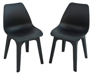 Eolo Pack of 2 Matte Chairs Grey