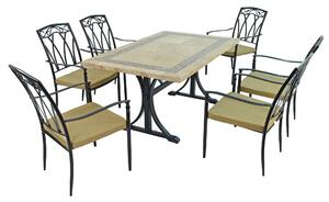 Charleston 6 Seater Dining Set with Ascot Chairs