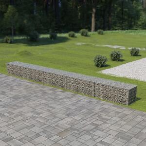 Gabion Wall with Covers Galvanised Steel 600x50x50 cm