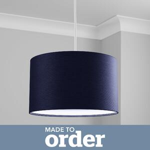 Made To Order Cylinder Shade Navy Blue