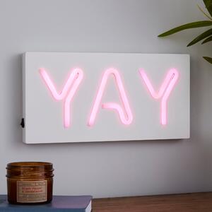 Yay Neon Effect Sign Light Pink