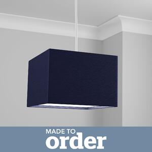 Made to Order 30cm Square Lamp Shade Navy