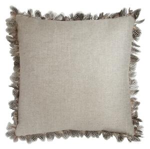 Ossington Linen Fb Guinea Feather P, Sustainable Feather, Cushion, 43cm x 43cm, Linen/Guinea - Andrew Martin