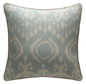 Volcano Powder, Sustainable Feather, Cushion, 55cm x 55cm - Andrew Martin Eco-conscious & Linen Blend & Viscose Blend Ikat