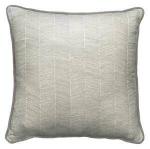 Fasano Storm/Medici, Sustainable Feather, Cushion, Grey - Andrew Martin Sophie Paterson Eco-conscious & Linen Blend Herringbone