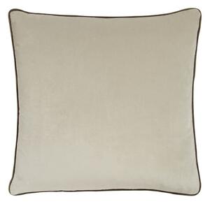 Pelham Stone, Sustainable Feather, Cushion, 55cm x 55cm - Andrew Martin Velvet Plain