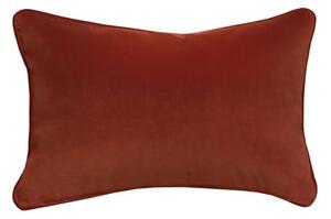 Villandry Rust, Sustainable Feather, Rectangle Cushion, 55CM X 40CM - Andrew Martin Velvet Plain