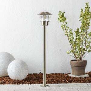Solid stainless steel pathway lamp Vejers