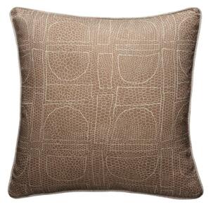 Curzon Almond, Sustainable Feather, Cushion - Andrew Martin Sophie Paterson Eco-conscious & Cotton Blend & Linen Blend Geometric