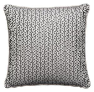 Monte Storm, Sustainable Feather, Cushion, 55cm x 55cm - Andrew Martin Sophie Paterson Linen Blend Geometric