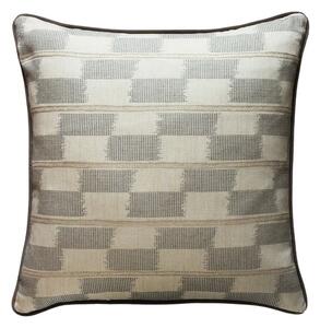 Positano Sand, Sustainable Feather, Cushion - Andrew Martin Cotton Blend Geometric