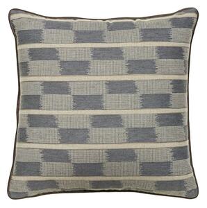 Positano Sand Reverse, Sustainable Feather, Cushion - Andrew Martin Linen Blend Geometric