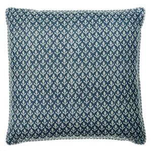 Bud Denim, Sustainable Feather, Cushion - Andrew Martin Eco-conscious & Linen Blend & Viscose Blend Floral & Small Prints