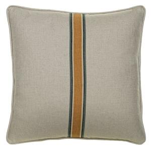 Hedgerow Medal Stripe Gold Tape, Sustainable Feather, Cushion - Andrew Martin Linen