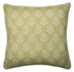 Sprig Honey, Sustainable Feather, Cushion - Andrew Martin Eco-conscious & Linen Blend & Viscose Blend Floral & Small Prints