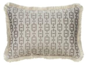 Burlington String Medium Rectangle, Sustainable Feather, Rectangle Cushion - Andrew Martin Sophie Paterson With Trim/Fringe & Cotton Blend & Linen Ble