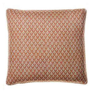 Bud Orange, Sustainable Feather, Cushion - Andrew Martin Eco-conscious & Linen Blend & Viscose Blend Floral & Small Prints