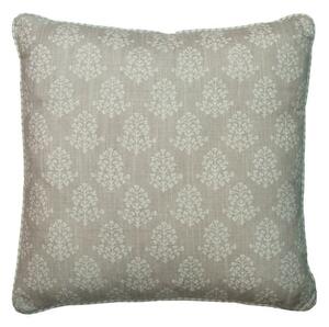 Sprig Stone, Sustainable Feather, Cushion - Andrew Martin Eco-conscious & Linen Blend & Viscose Blend Floral & Small Prints