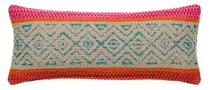 Pampas Teal, Sustainable Feather, Rectangle Cushion, 24CM X 57CM - Andrew Martin Stripe